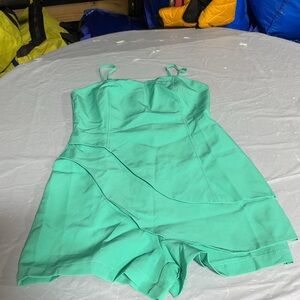 chic Mint Green Mini Dress Romper